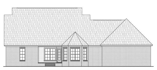 Home Plan Rear Elevation