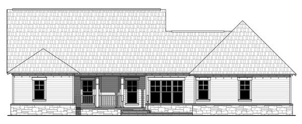 Home Plan Rear Elevation