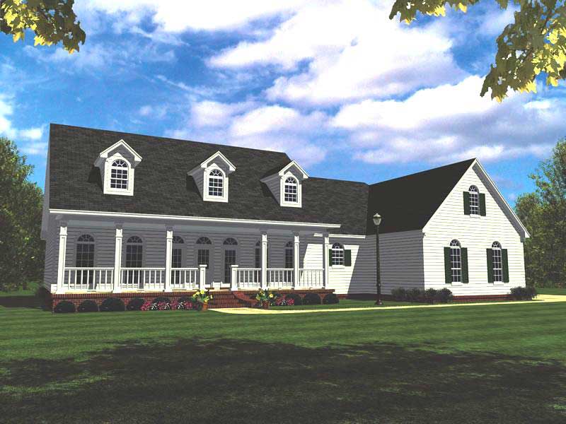 4-Bedroom, 2505 Sq Ft Country Home Plan - 141-1165 - Main Exterior