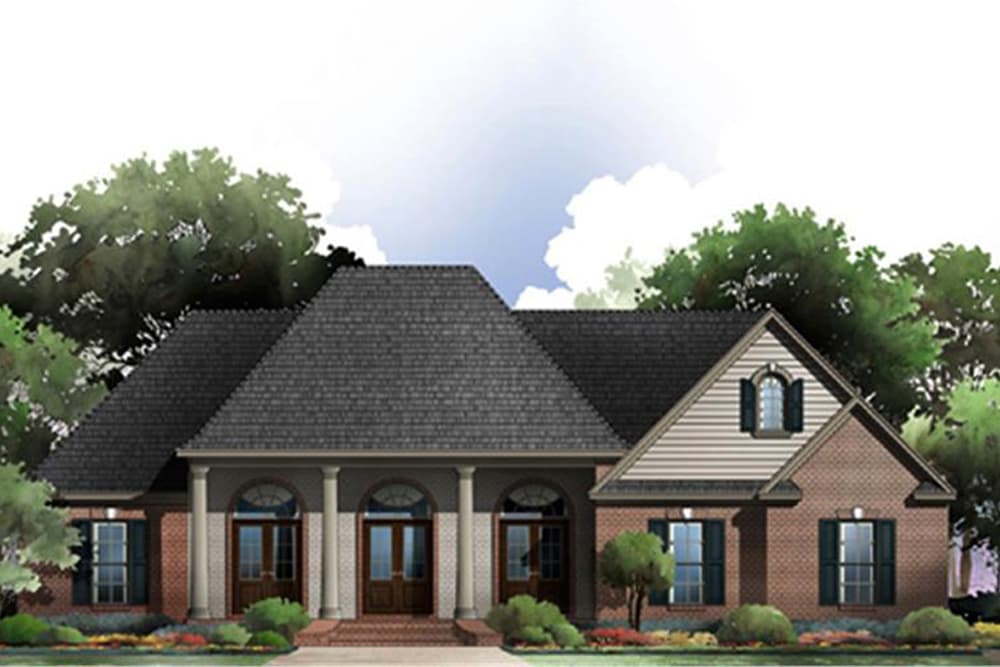 3-Bedroom, 2117 Sq Ft Acadian Home Plan - 141-1274 - Main Exterior