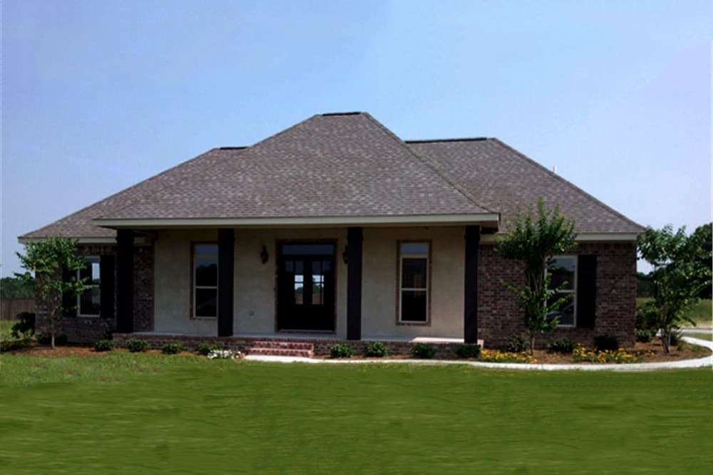 3-Bedroom, 1658 Sq Ft Country House Plan - 141-1297 - Front Exterior