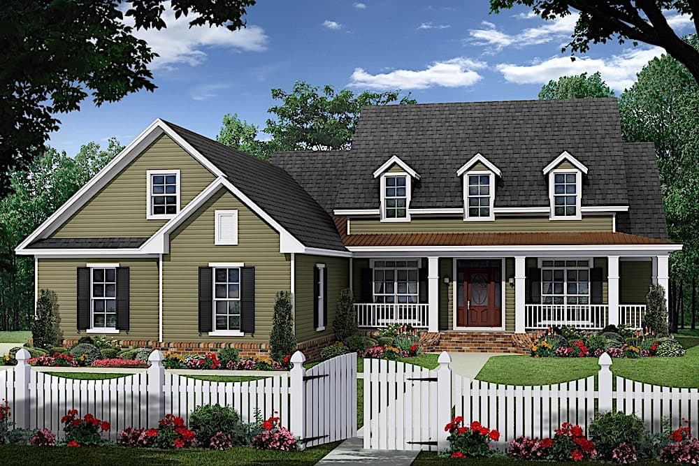 3-Bedroom, 2501 Sq Ft Farmhouse - Plan #141-1315 - Front Exterior