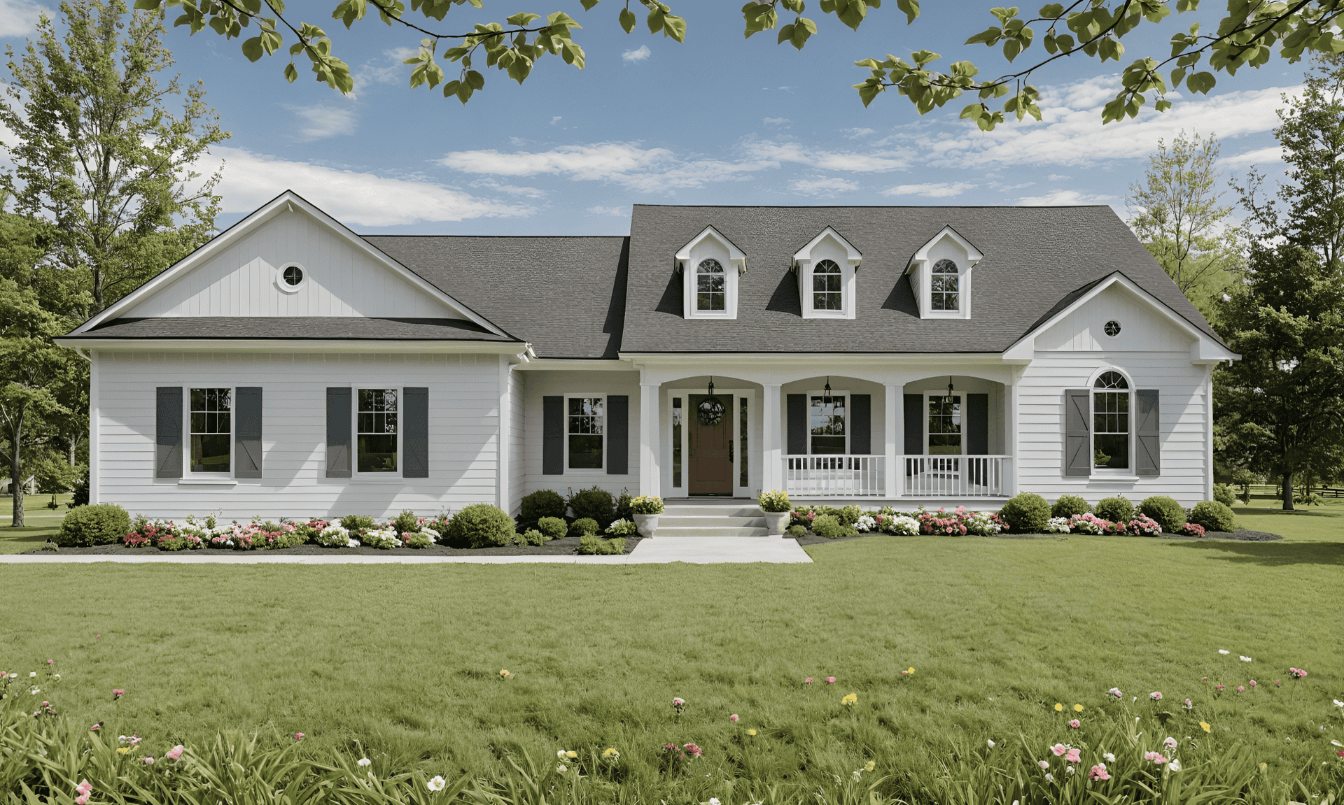 3-Bedroom, 2002 Sq Ft Farmhouse Home Plan - 141-1371 - Main Exterior