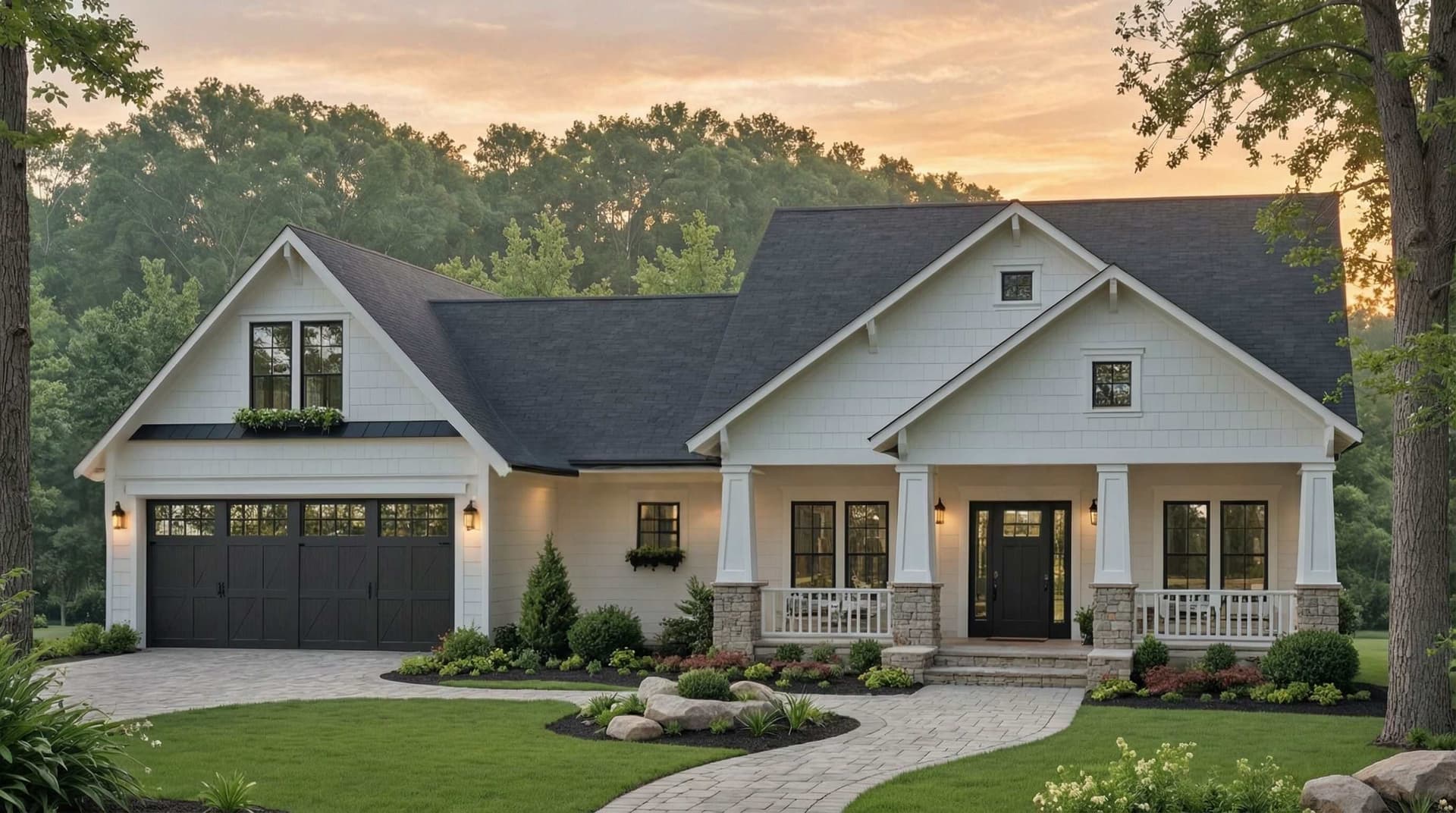 Front elevation of Traditional home (ThePlanCollection: House Plan #141-1421)
