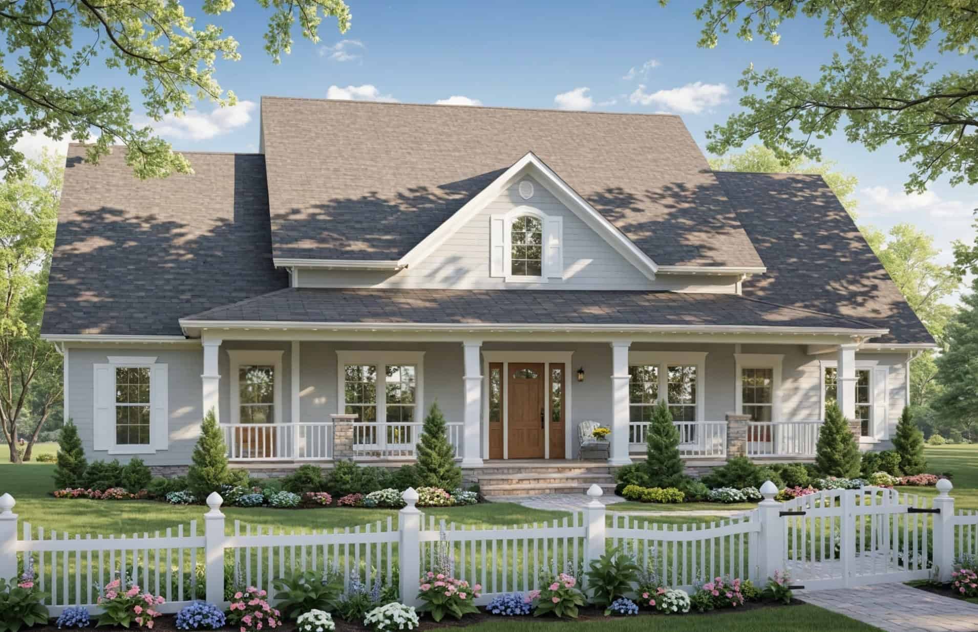 Front elevation of Country home (ThePlanCollection: House Plan #141-1439)