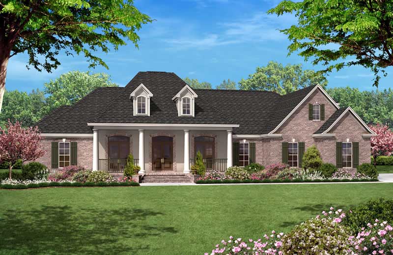 4-Bedroom, 2500 Sq Ft European House Plan - 142-1000 - Front Exterior