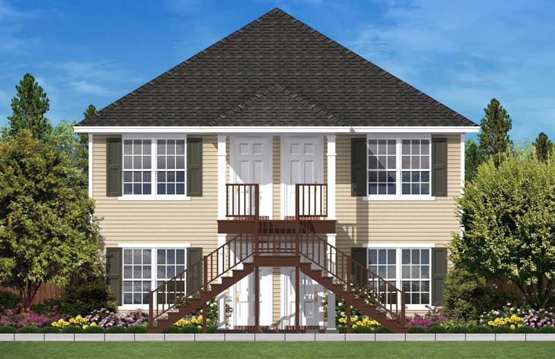 4 Units, 1-Bedroom, 544 Sq Ft Per Multi-Unit Plan - 142-1022 - Front Exterior