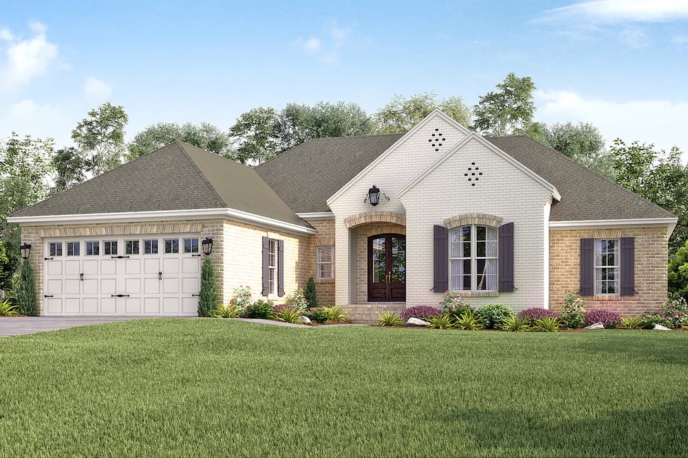 4-Bedroom, 2016 Sq Ft Traditional Home Plan - 142-1156 - Main Exterior