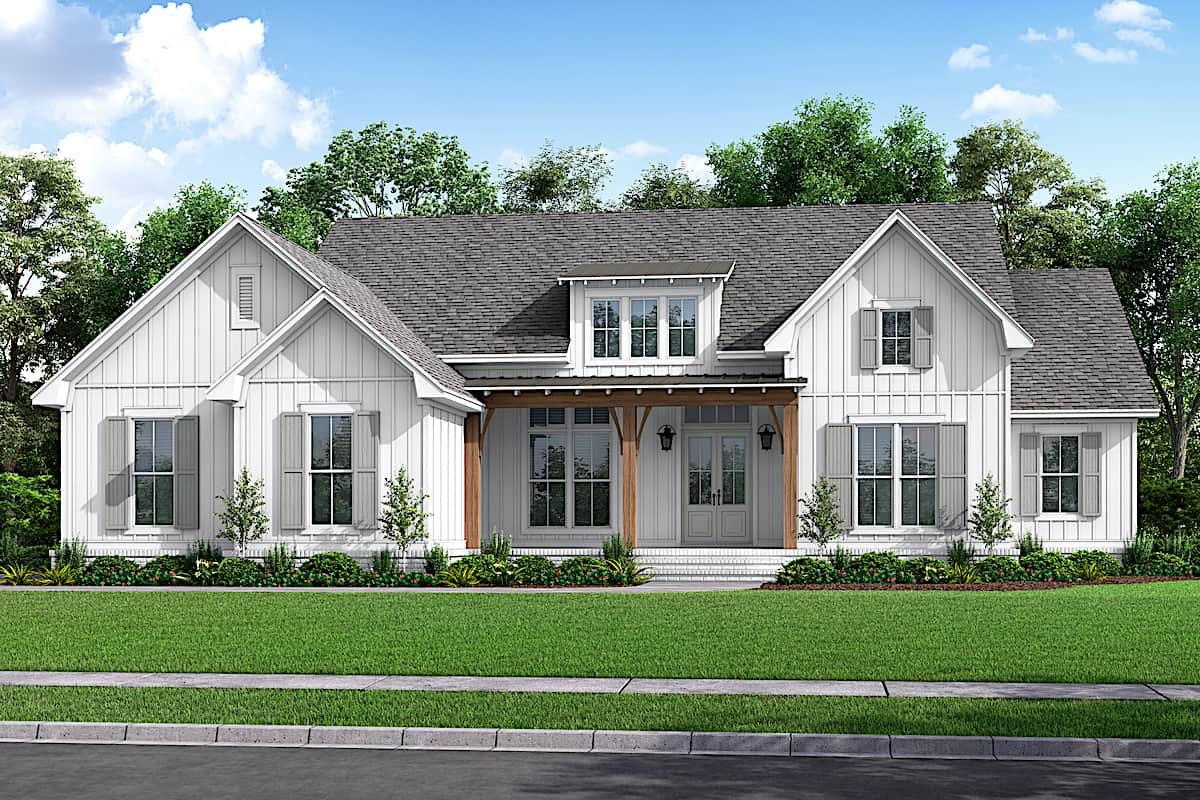 4-Bedroom, 2847 Sq Ft Ranch Home - Plan #142-1239 - Main Exterior
