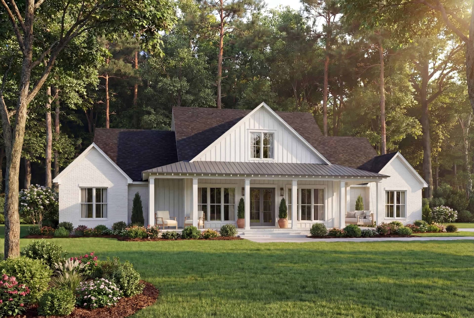 Modern Farmhouse Plan - 4 Bedrms, 3.5 Baths - 2655 Sq Ft #142-1538