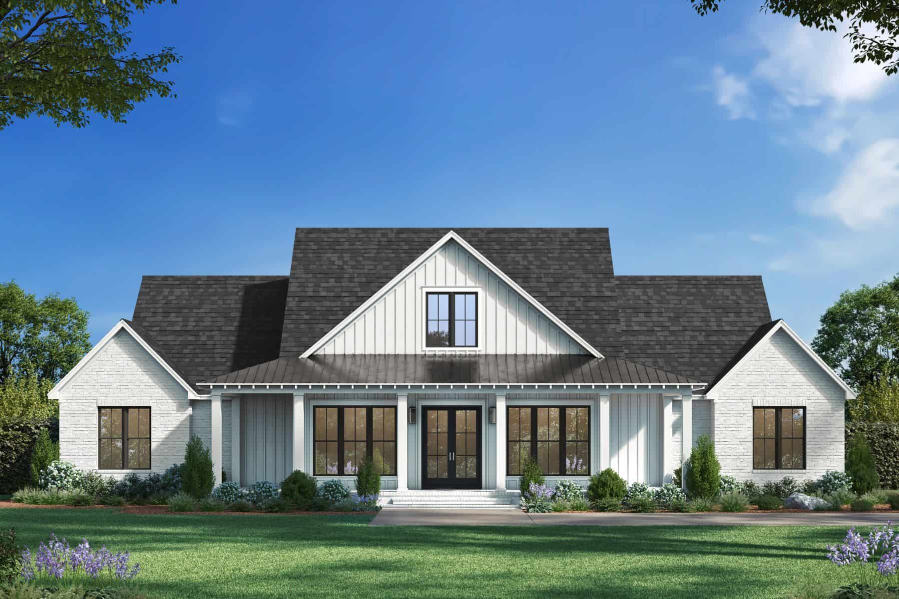 Modern Farmhouse Plan - 4 Bedrms, 3.5 Baths - 2655 Sq Ft #142-1538