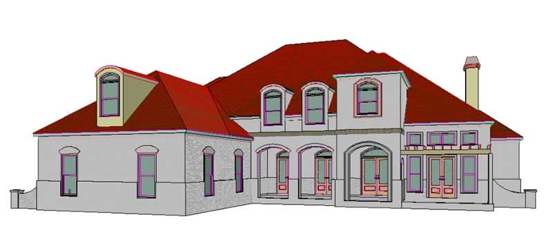 4-Bedroom, 3459 Sq Ft Spanish Home Plan - 144-1043 - Main Exterior