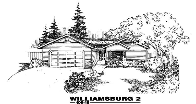 3-Bedroom, 1528 Sq Ft Country House Plan - 145-1128 - Front Exterior