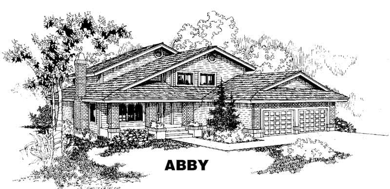 3-Bedroom, 2402 Sq Ft Traditional House Plan - 145-1338 - Front Exterior