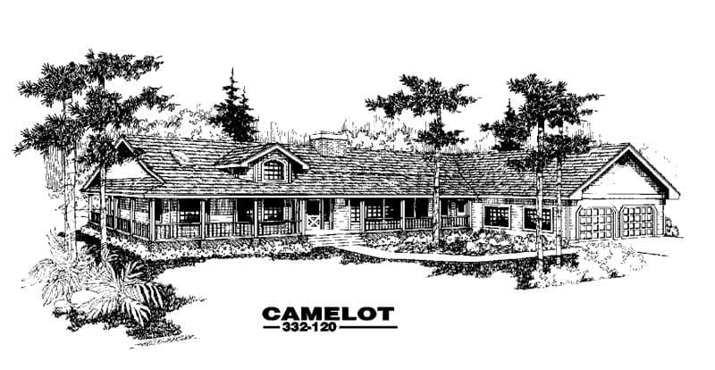 5-Bedroom, 3051 Sq Ft Luxury House Plan - 145-1395 - Front Exterior