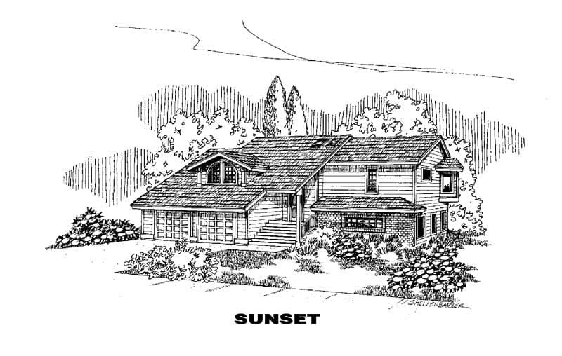 3-Bedroom, 2492 Sq Ft Country House Plan - 145-1664 - Front Exterior