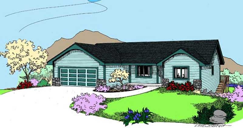 5-Bedroom, 2926 Sq Ft Contemporary House Plan - 145-1897 - Front Exterior