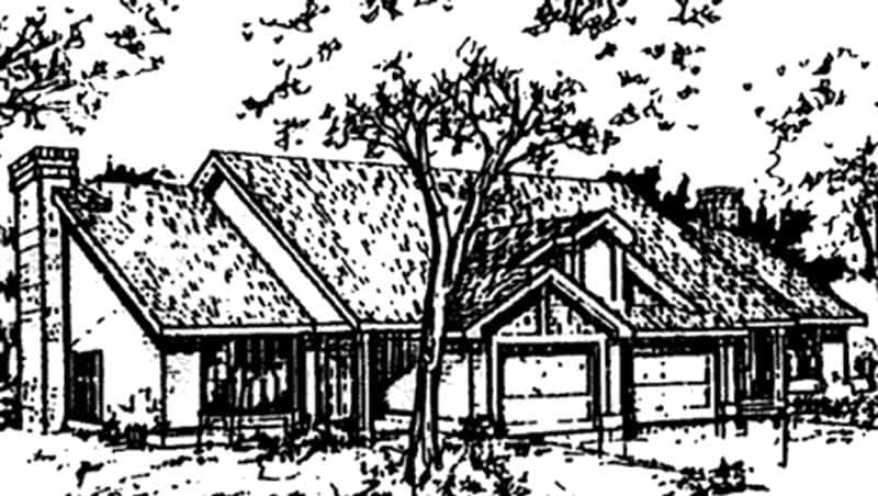 2-Bedroom, 1127 Sq Ft Duplex/Multi-Unit House Plan - 146-1021 - Front Exterior