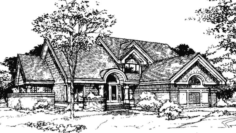 4-Bedroom, 2293 Sq Ft Contemporary House Plan - 146-1194 - Front Exterior