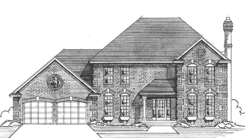 4-Bedroom, 2523 Sq Ft French House Plan - 146-1299 - Front Exterior