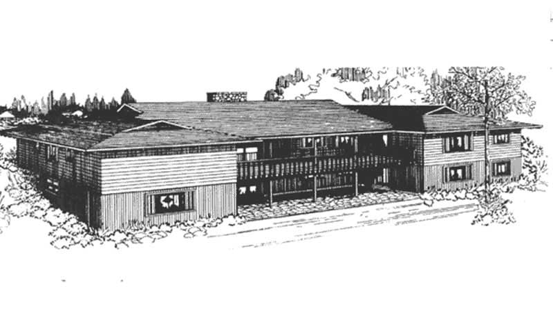 Home Plan Rear Elevation