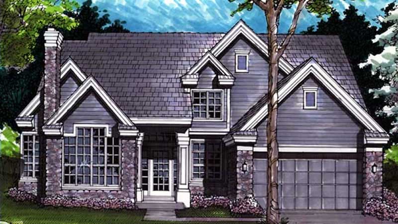 4-Bedroom, 2565 Sq Ft Country House Plan - 146-1617 - Front Exterior