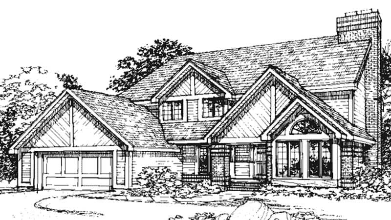 3-Bedroom, 2326 Sq Ft Country House Plan - 146-1826 - Front Exterior