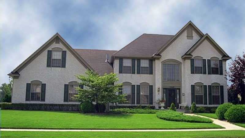 3-Bedroom, 3242 Sq Ft European House Plan - 146-2295 - Front Exterior