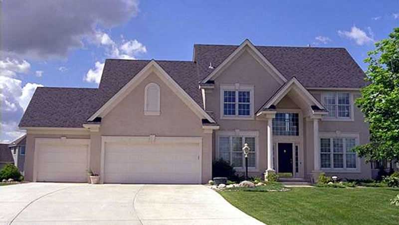 4-Bedroom, 2672 Sq Ft European House Plan - 146-2310 - Front Exterior