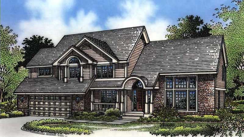 4-Bedroom, 2786 Sq Ft Country House Plan - 146-2508 - Front Exterior