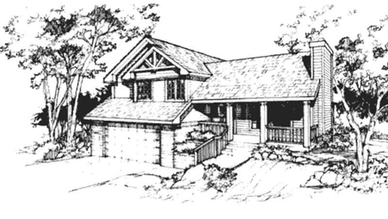 3-Bedroom, 1847 Sq Ft Country House Plan - 146-2634 - Front Exterior