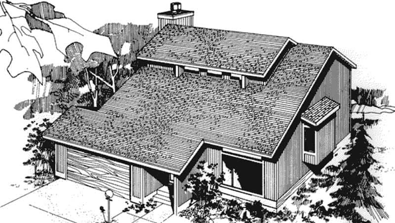 3-Bedroom, 1871 Sq Ft Modern House Plan - 146-2674 - Front Exterior