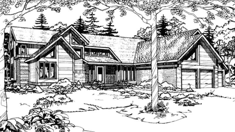 4-Bedroom, 4467 Sq Ft Contemporary House Plan - 146-2749 - Front Exterior