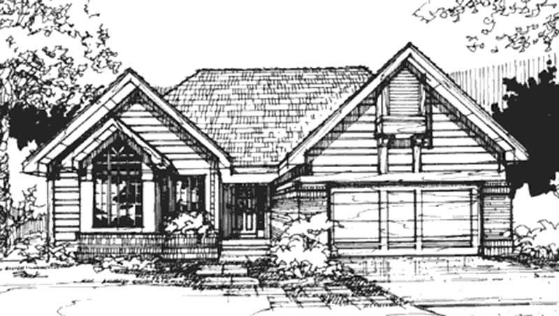 2-Bedroom, 1258 Sq Ft Country House Plan - 146-2883 - Front Exterior