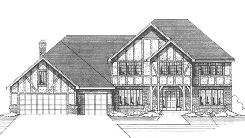 4-Bedroom, 2792 Sq Ft Country House Plan - 146-2929 - Front Exterior