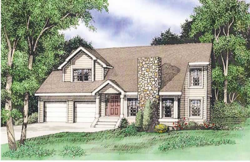 3-Bedroom, 1450 Sq Ft Contemporary House Plan - 147-1024 - Front Exterior