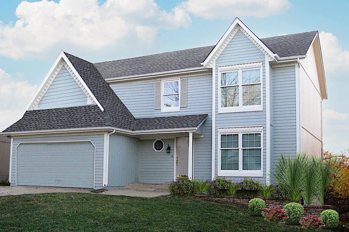 4-Bedroom, 2053 Sq Ft Traditional Home - Plan #147-1034 - Main Exterior