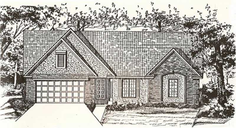 3-Bedroom, 2420 Sq Ft Ranch Home Plan - 147-1053 - Main Exterior