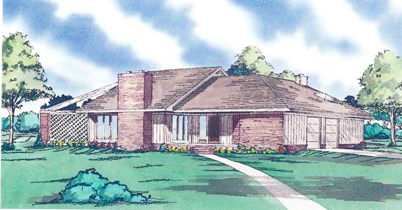 3-Bedroom, 2121 Sq Ft Country Home Plan - 147-1075 - Main Exterior