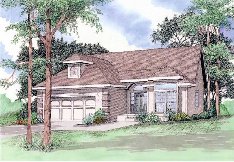 4-Bedroom, 2710 Sq Ft Ranch House Plan - 147-1097 - Front Exterior
