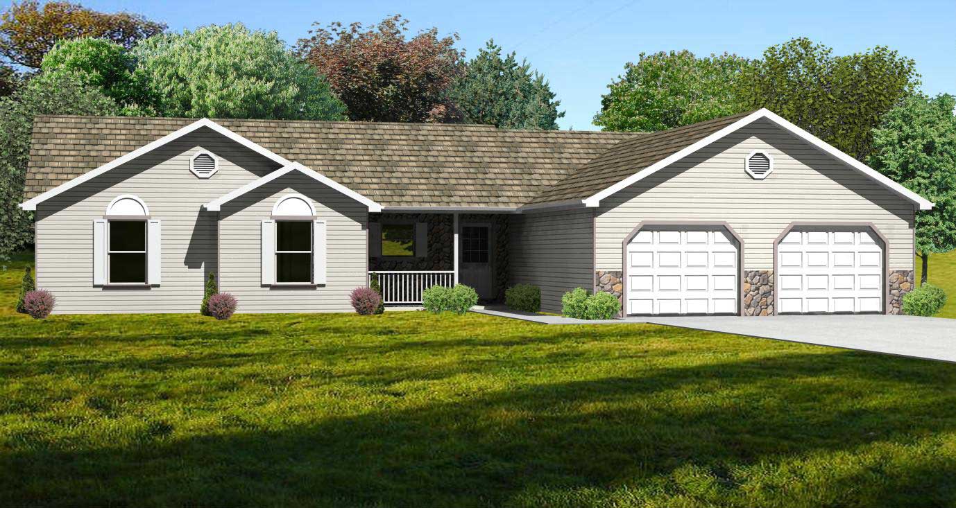 3-Bedroom, 1844 Sq Ft Country House Plan - 148-1047 - Front Exterior