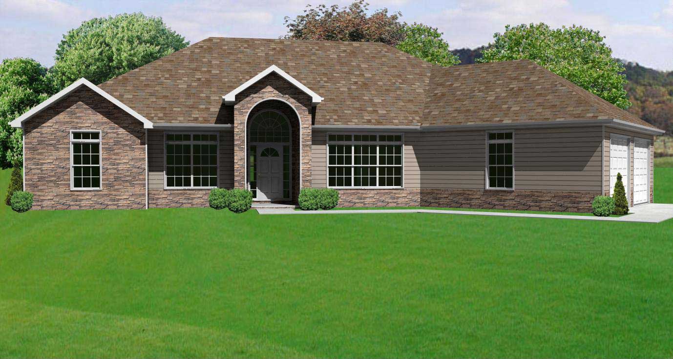 2-Bedroom, 2012 Sq Ft European House Plan - 148-1053 - Front Exterior