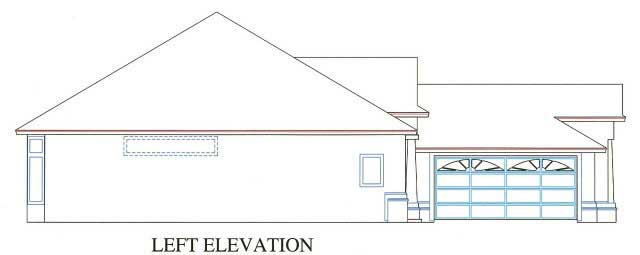 Home Plan Left Elevation