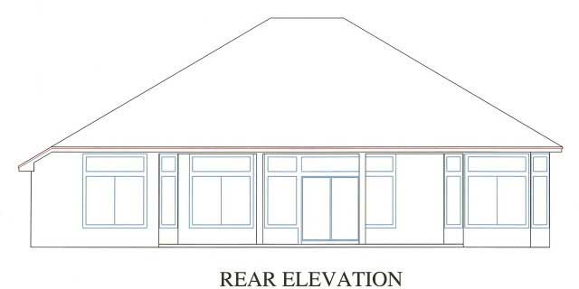 Home Plan Rear Elevation
