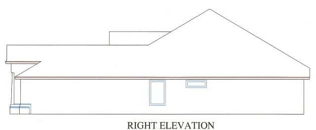 Home Plan Right Elevation