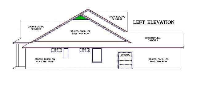 left elevation
