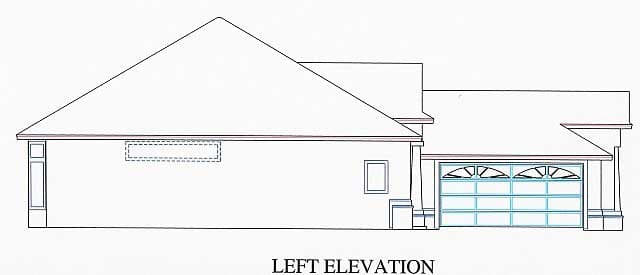 Home Plan Left Elevation