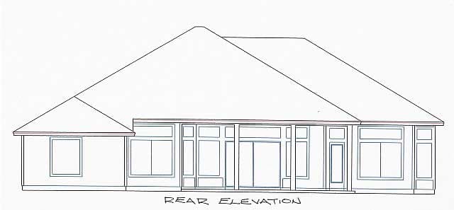 Home Plan Rear Elevation
