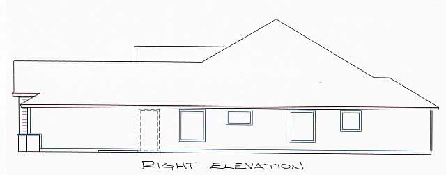 Home Plan Right Elevation