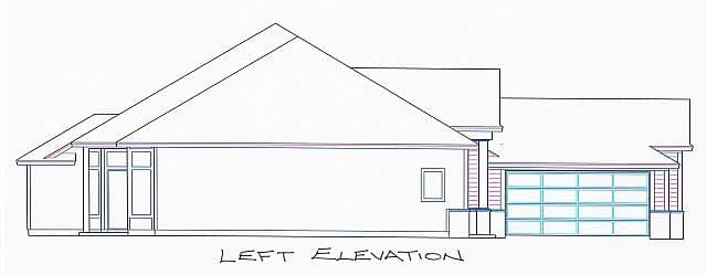 Home Plan Left Elevation